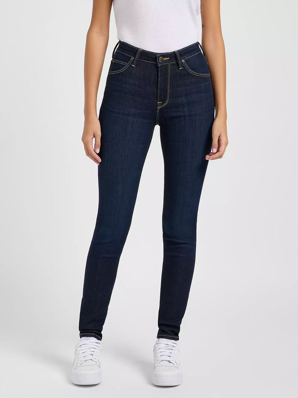 DAMSKIE SPODNIE JEANSOWE LEE SCARLETT HIGH DEEP DYE 112363817