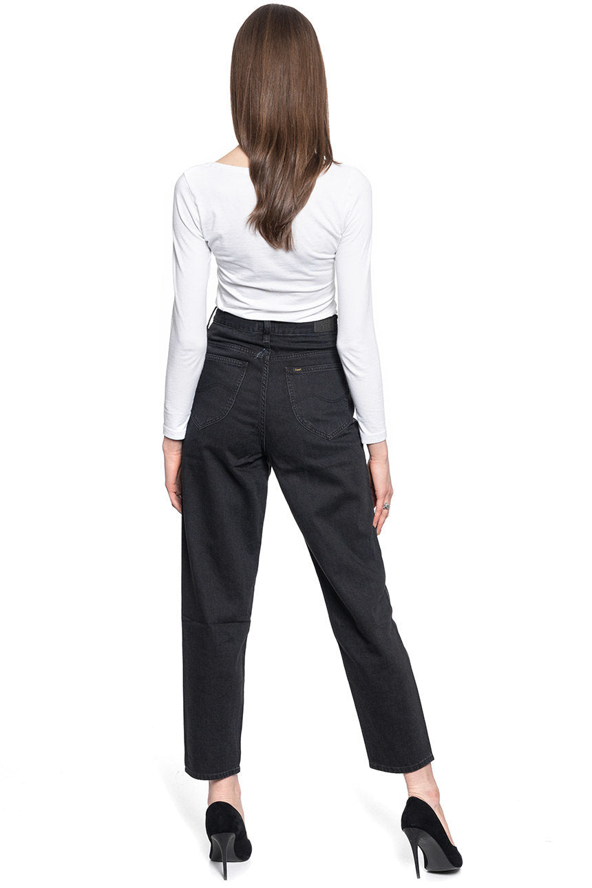 DAMSKIE SPODNIE JEANSOWE LEE STELLA TAPERED BLACK DUNS L31JNECY 112107168