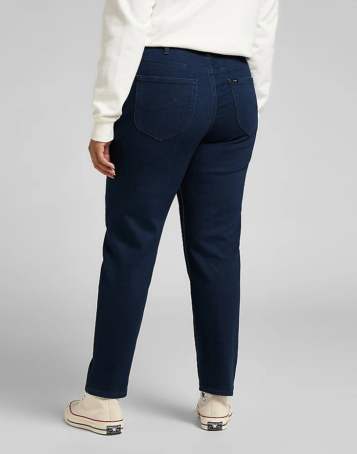 DAMSKIE SPODNIE JEANSOWE LEE Stella Tapered Plus DARK EVITA L31LPVYY 112139856