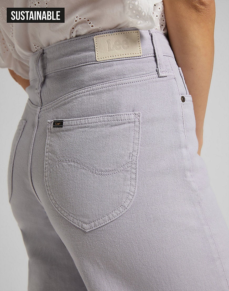 Damskie Spodnie Jeansowe Lee Wide Leg Lilac L30SQHCT 112106671