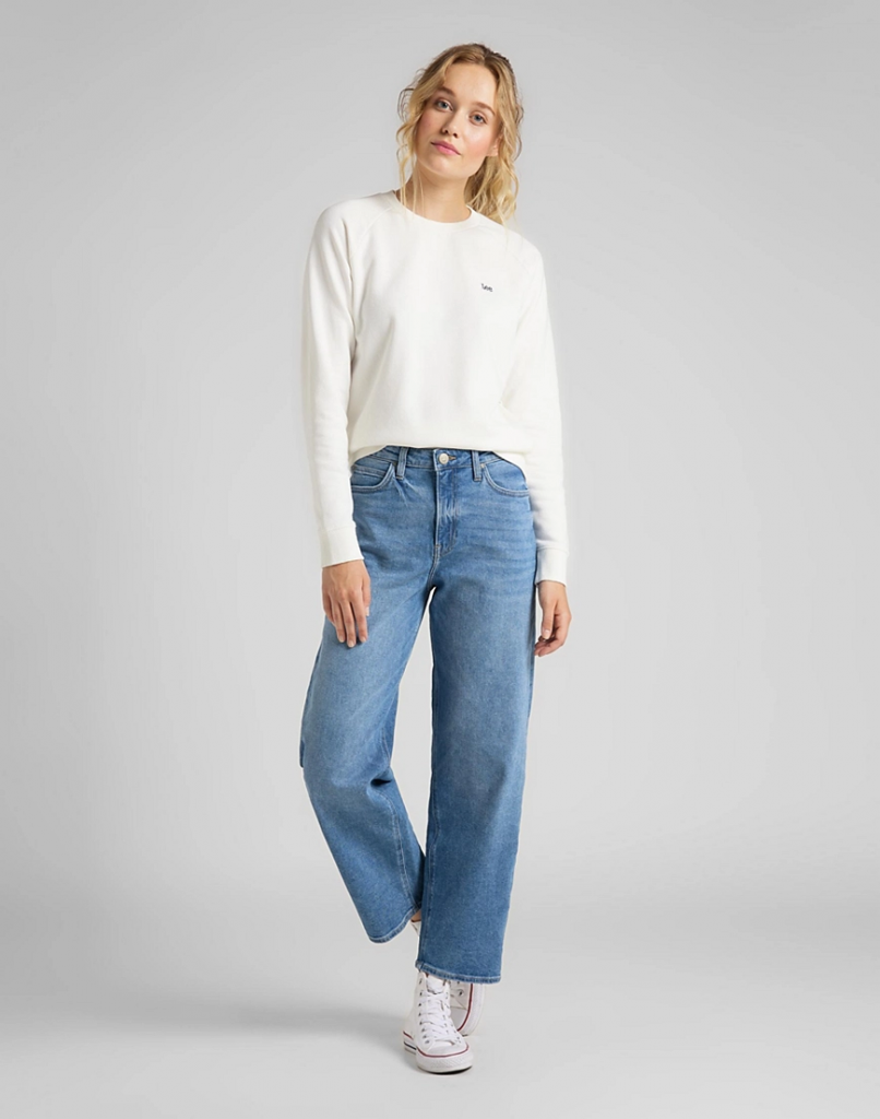 DAMSKIE SPODNIE JEANSOWE LEE Wide Leg LIGHT LUNA L30SLTYX 112106642