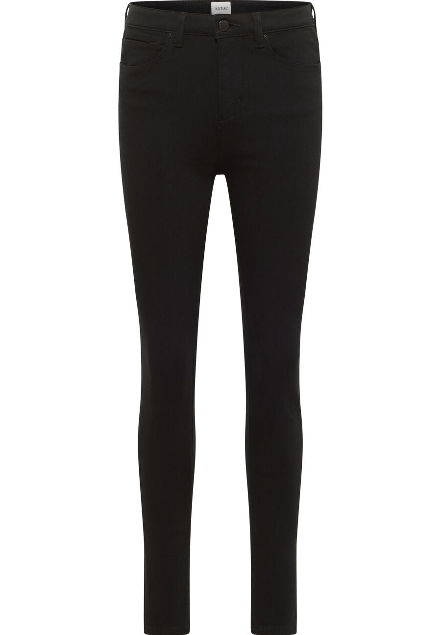 DAMSKIE SPODNIE JEANSOWE MUSTANG GEORGIA SUPER SKINNY DENIM BLACK 1013575 4000 940