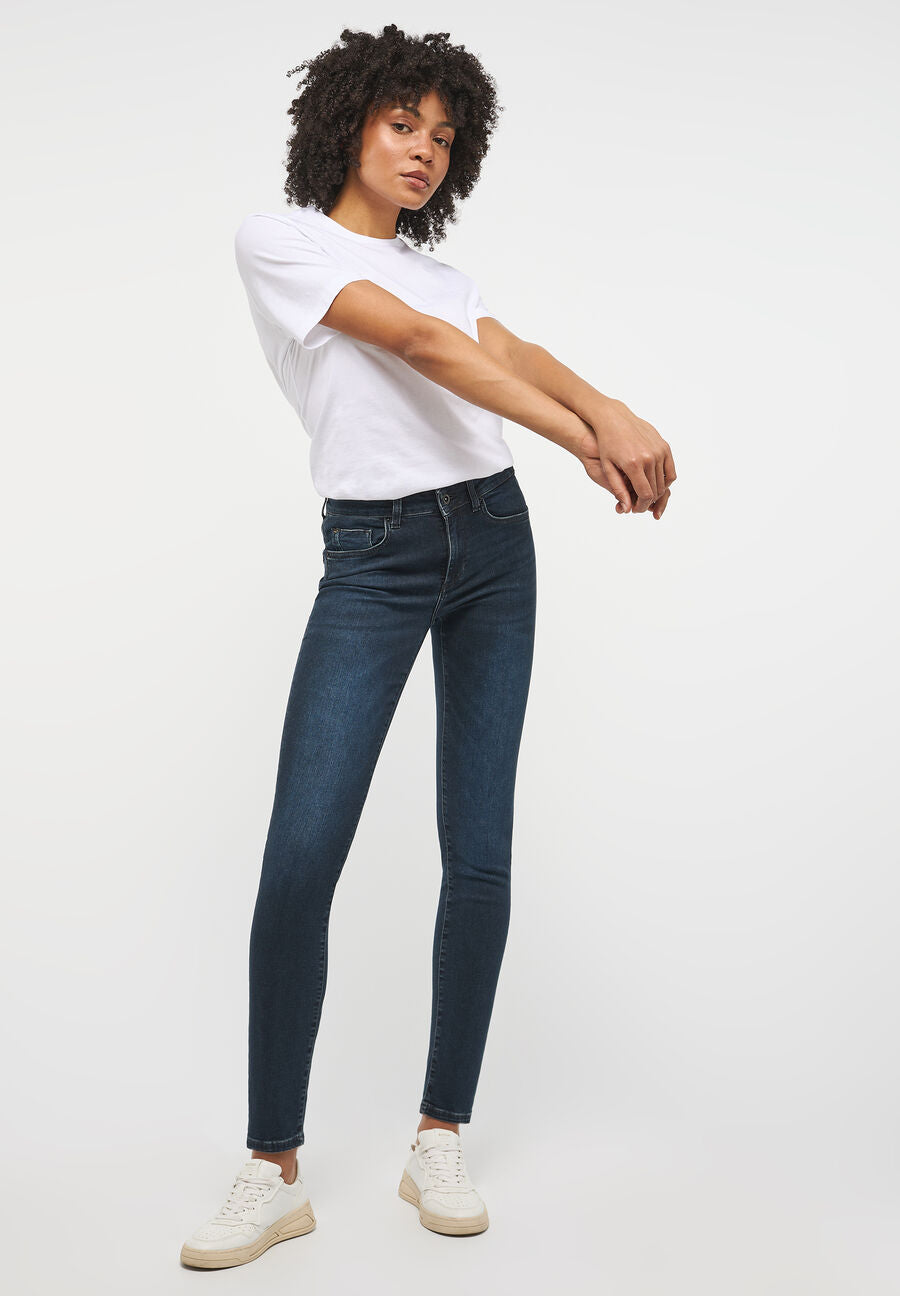 Spodnie Jeansowe Damskie Mustang Shelby Slim Denim Blue 1013582 5000 882