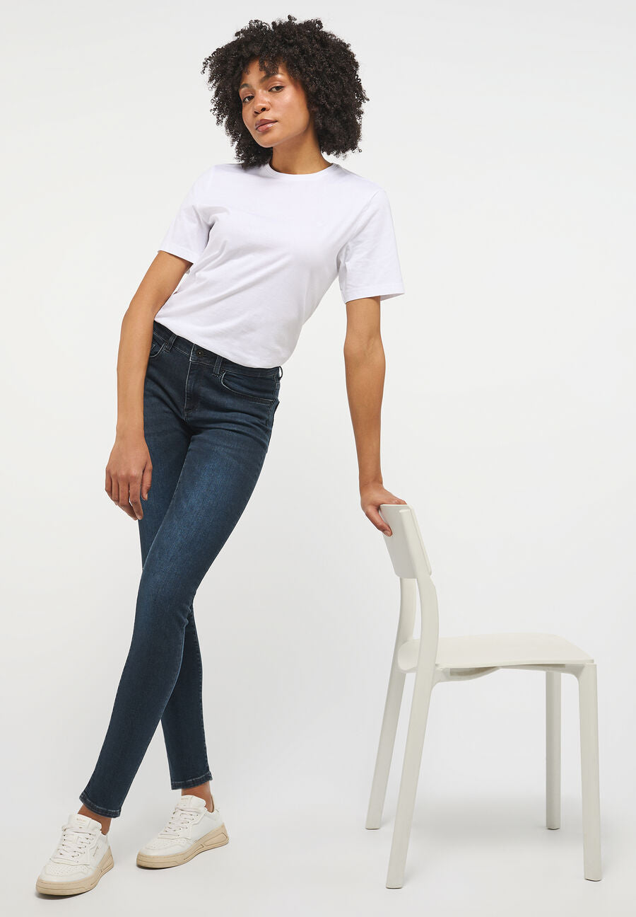 Spodnie Jeansowe Damskie Mustang Shelby Slim Denim Blue 1013582 5000 882