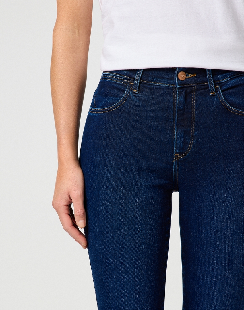 DAMSKIE SPODNIE JEANSOWE WRANGLER HIGH SKINNY CLASSIC INDIGO 112362301