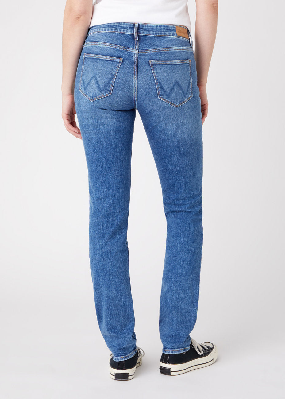 DAMSKIE SPODNIE JEANSOWE WRANGLER SLIM MORE BLUES W28L-KG-53S 112128402