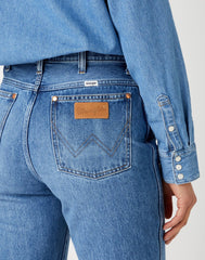DAMSKIE SPODNIE JEANSOWE WRANGLER WILD WEST BLUEBELL W2H249332 112141312
