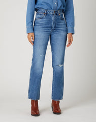 DAMSKIE SPODNIE JEANSOWE WRANGLER WILD WEST BLUEBELL W2H249332 112141312