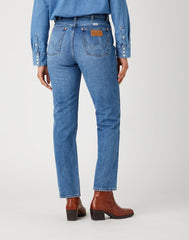 DAMSKIE SPODNIE JEANSOWE WRANGLER WILD WEST BLUEBELL W2H249332 112141312