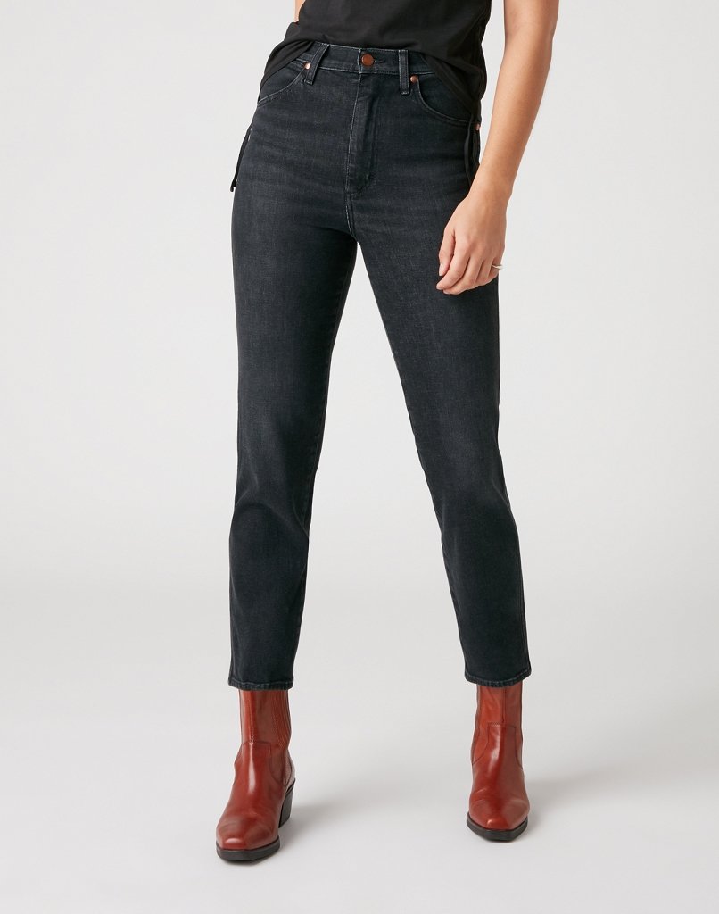 DAMSKIE SPODNIE JEANSOWE WRANGLER WILD WEST NIGHT FEVER W2H2KO96B 112128614