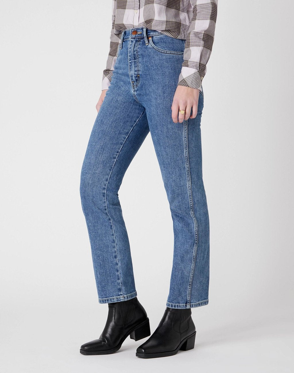 DAMSKIE SPODNIE JENANSOWE WRANGLER HERITAGE FIT - WILD HERITAGE MID W2H2-D2-23H 112128607