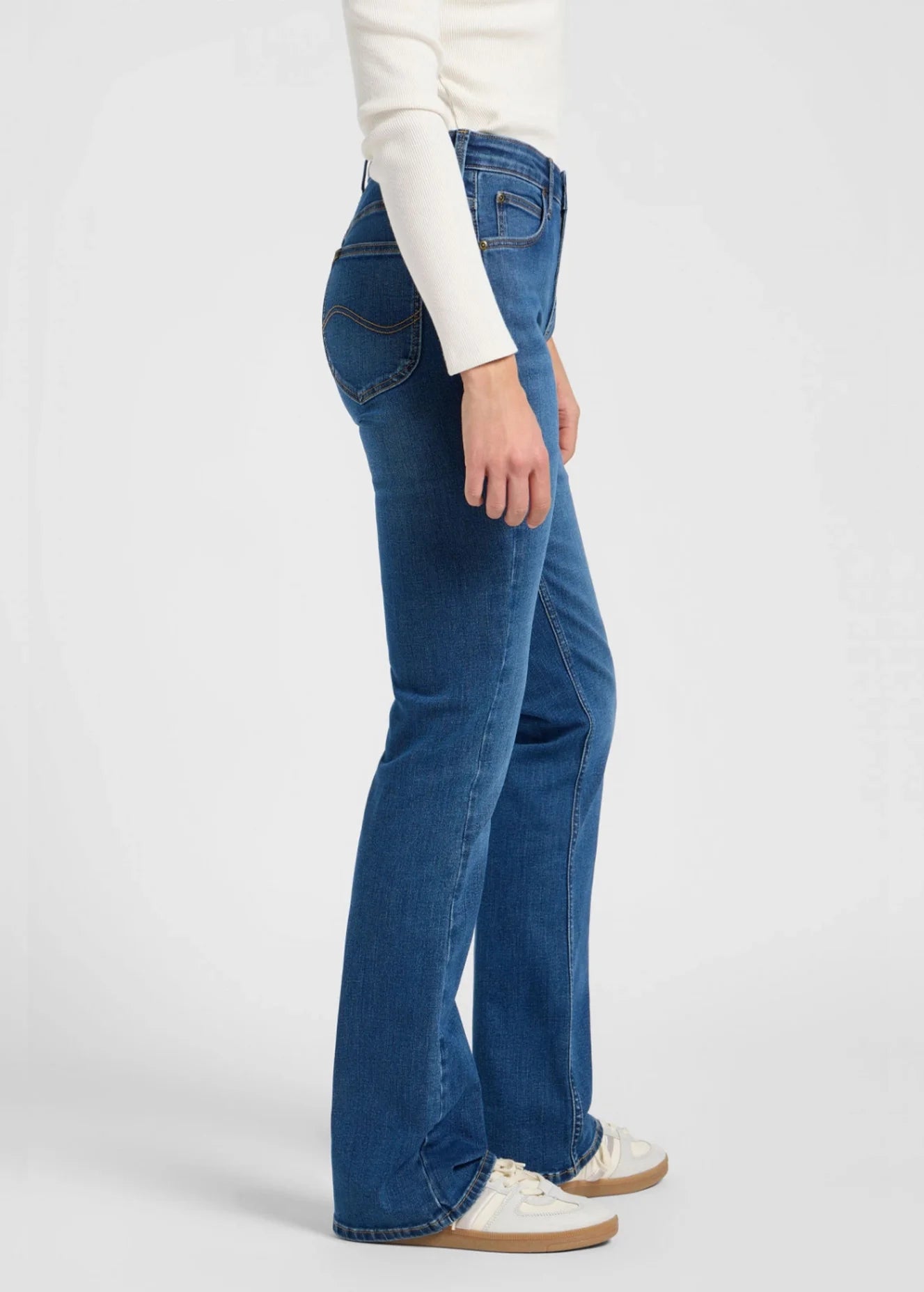 Damskie Spodnie Jeansowe Lee Breese Boot Deep In 112370942