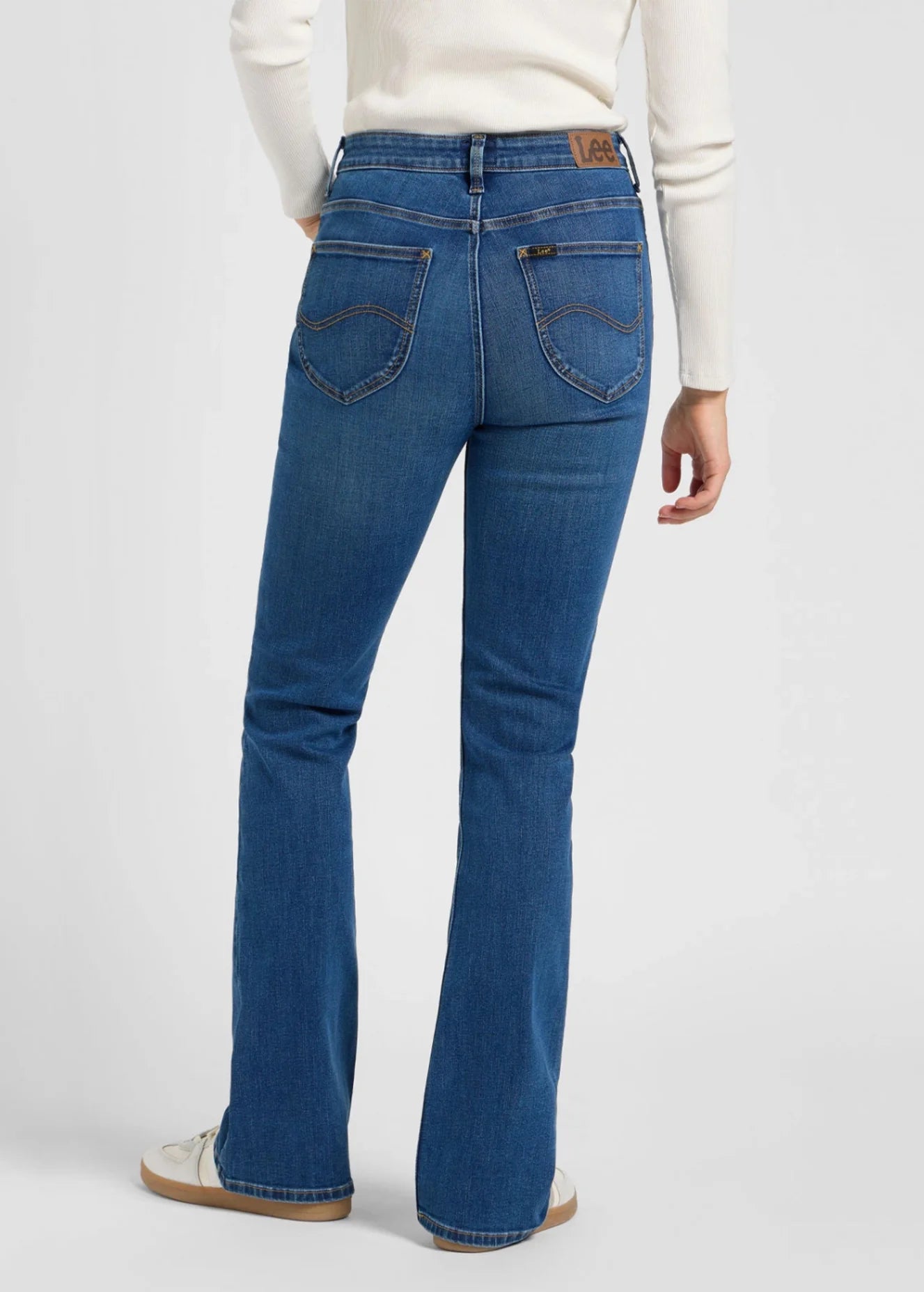 Damskie Spodnie Jeansowe Lee Breese Boot Deep In 112370942