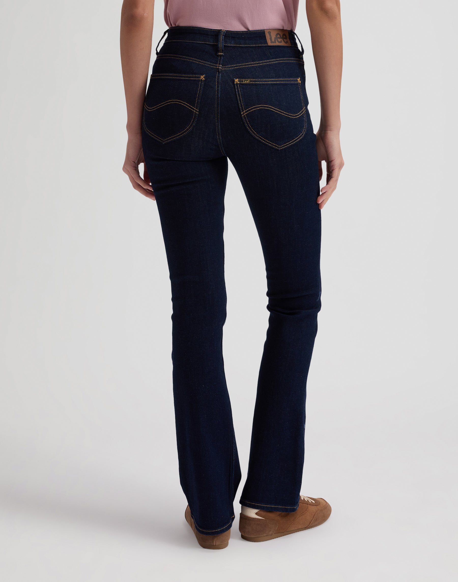 Damskie Spodnie Lee Breese Boot Sea Water 112378782