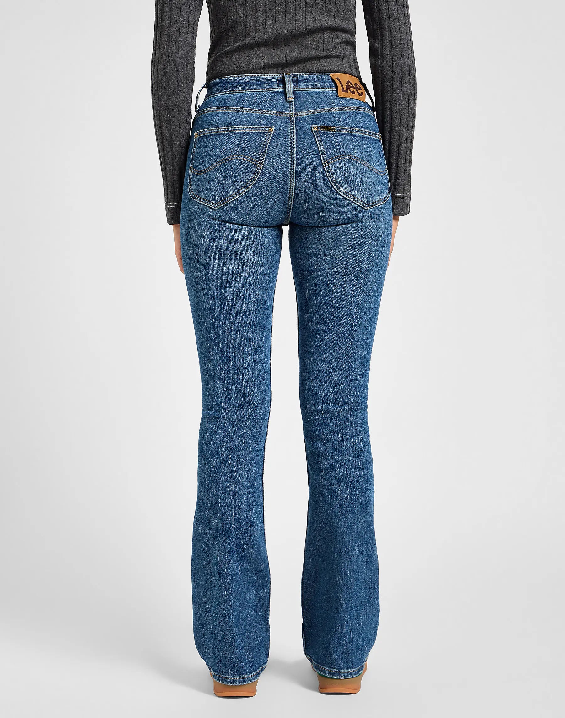 Damskie Spodnie Lee Breese Boot Valiant Blue 112355273