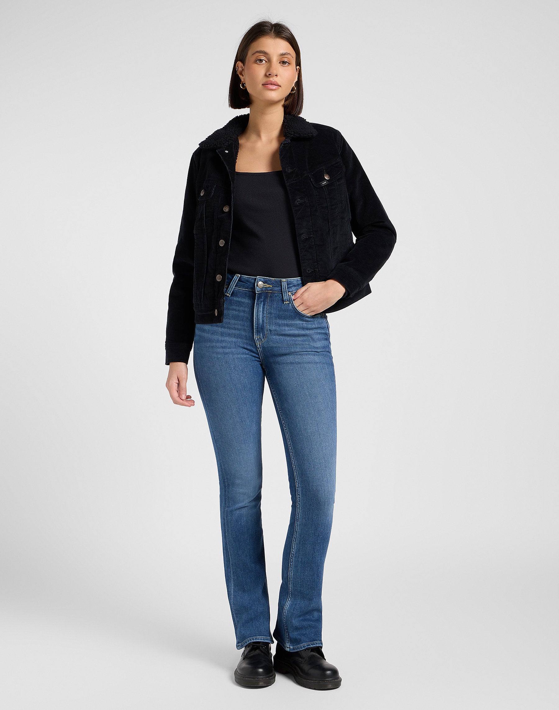 Damskie Spodnie Jeansowe Lee Breese Bootcut Get Better 112370936