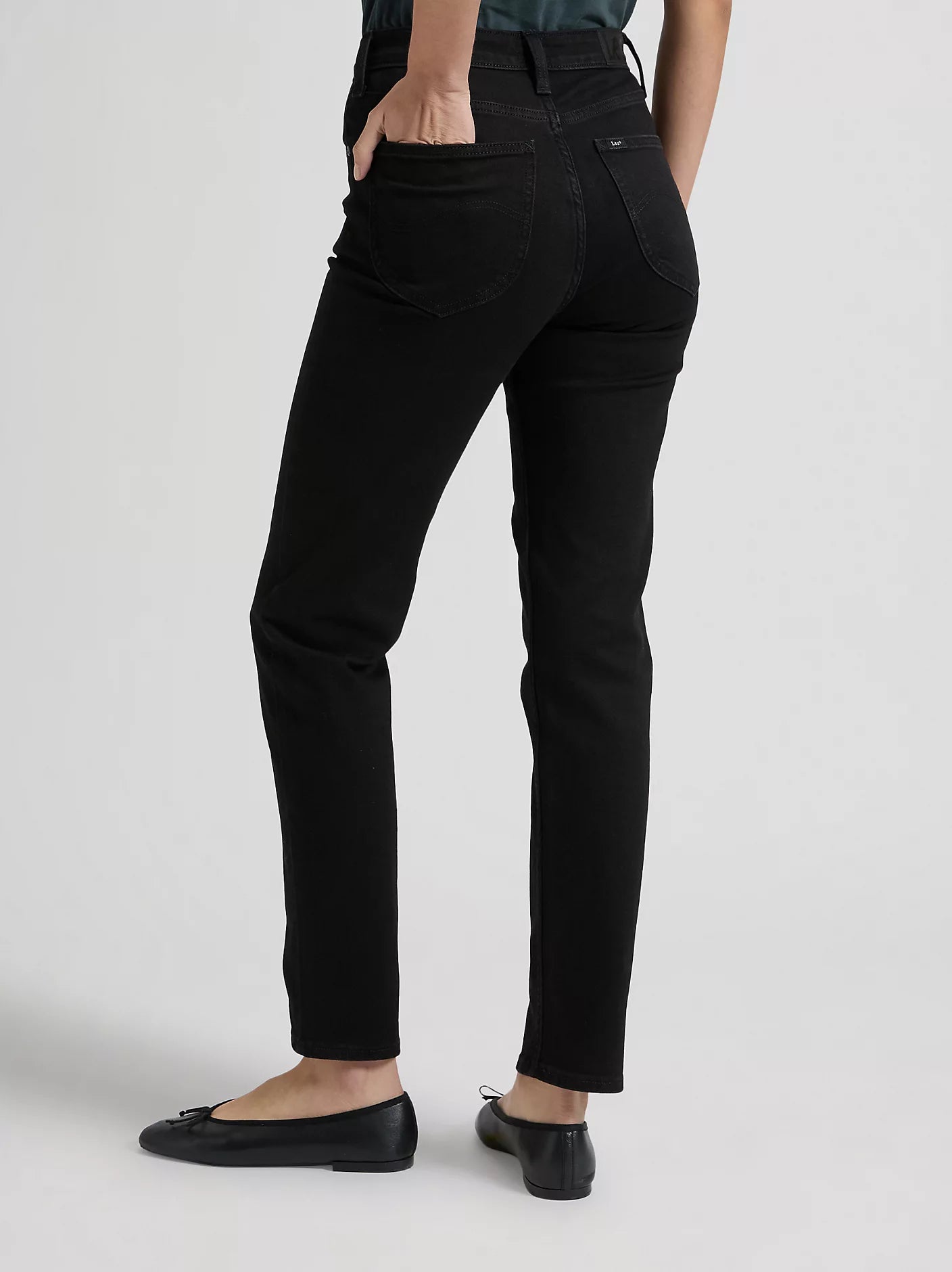DAMSKIE SPODNIE LEE CAROL BLACK 112376625