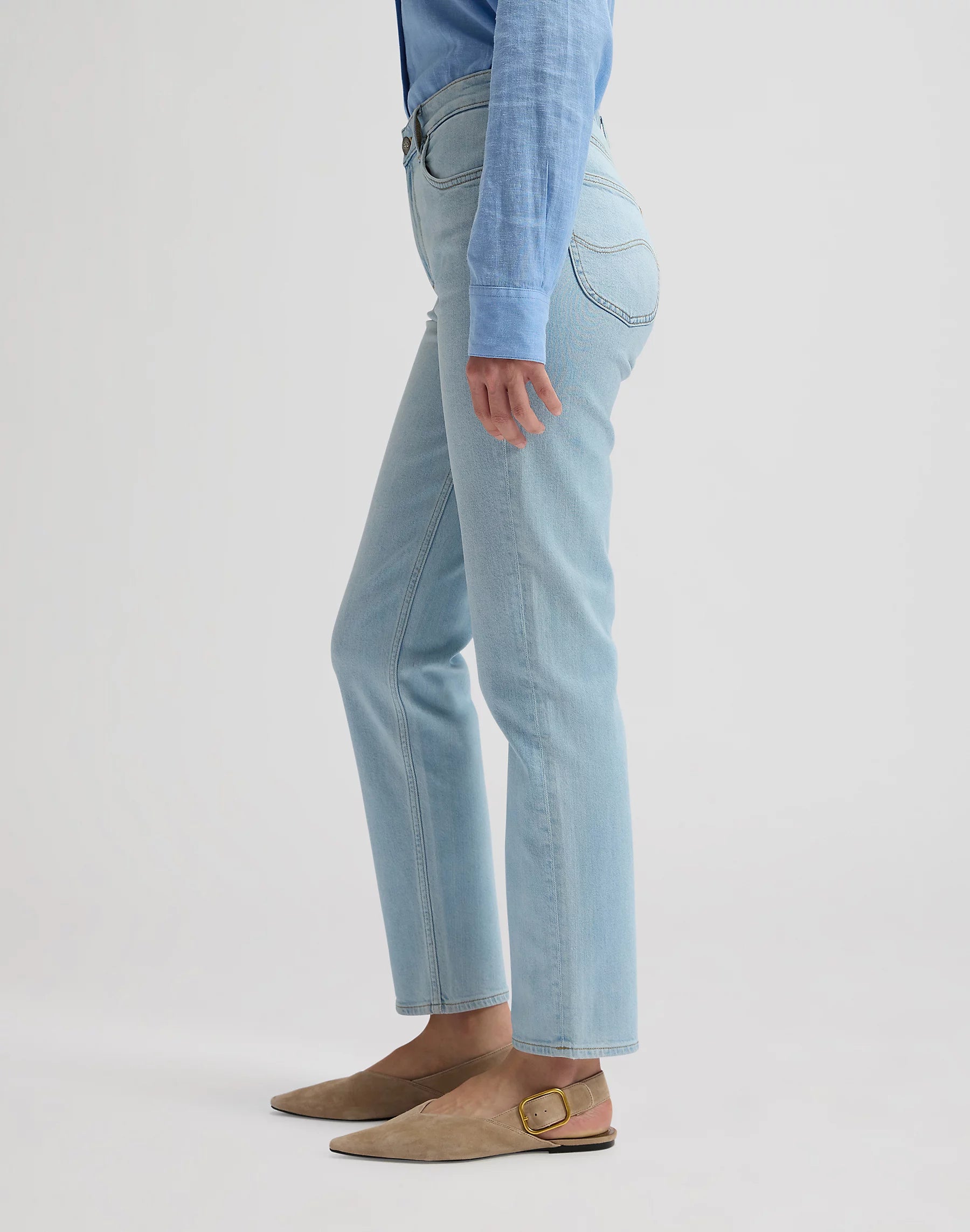 Damskie Spodnie Jeansowe Lee Carol Light Retreat 112376631