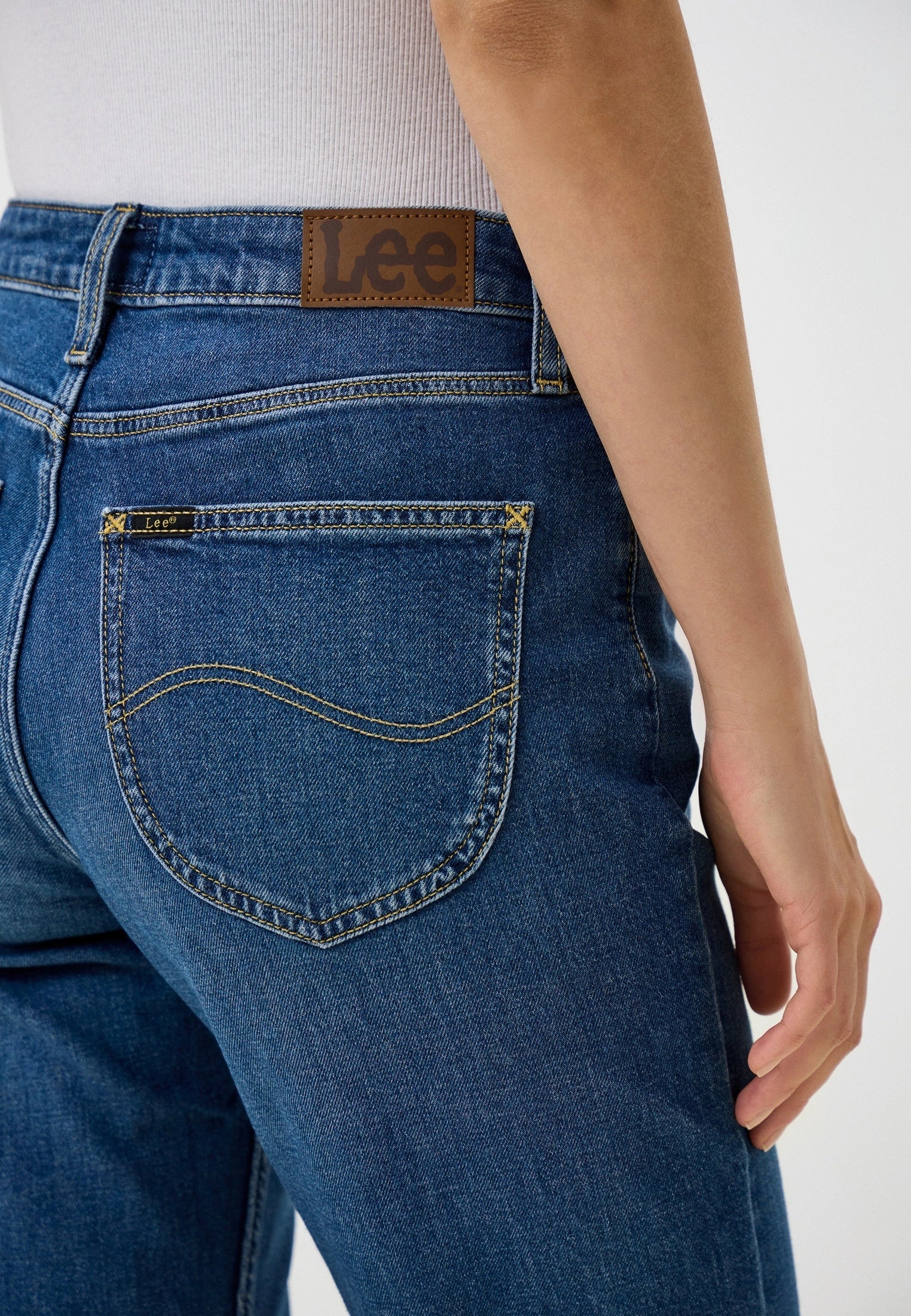 Damskie Spodnie Jeansowe Lee Carol Mid Stream 112355542