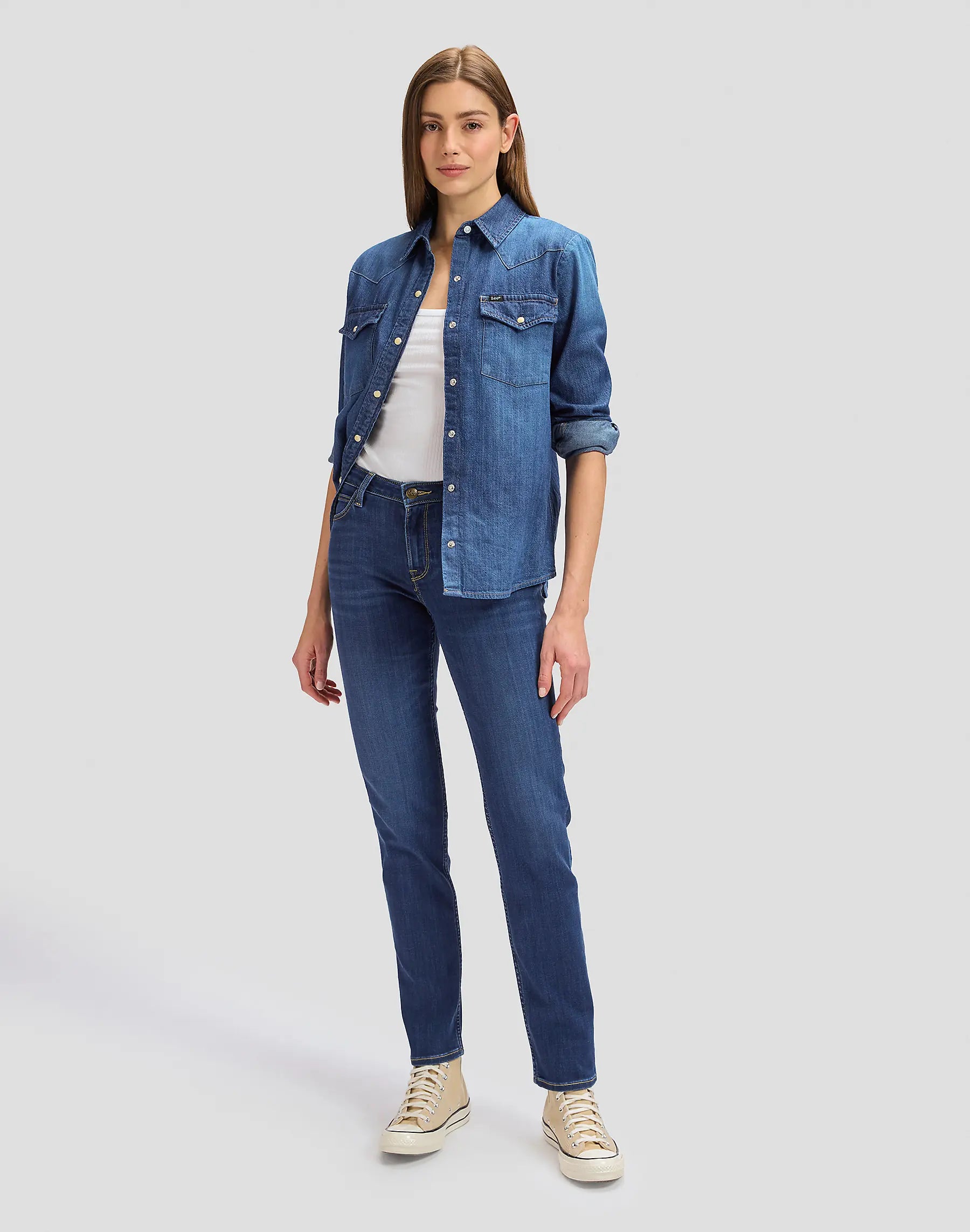 DAMSKIE SPODNIE LEE ELLY IVY WASH 112363792