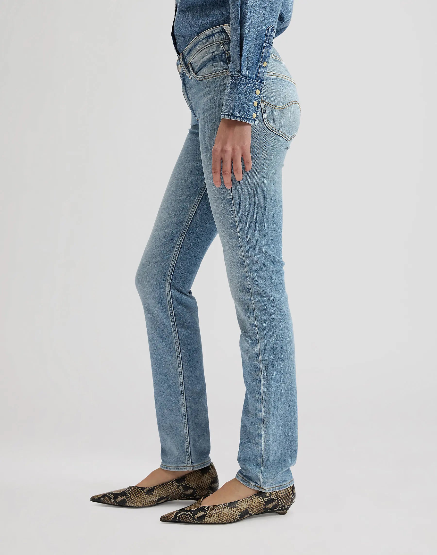 Damskie Spodnie Jeansowe Lee Elly Light Approach 112376705
