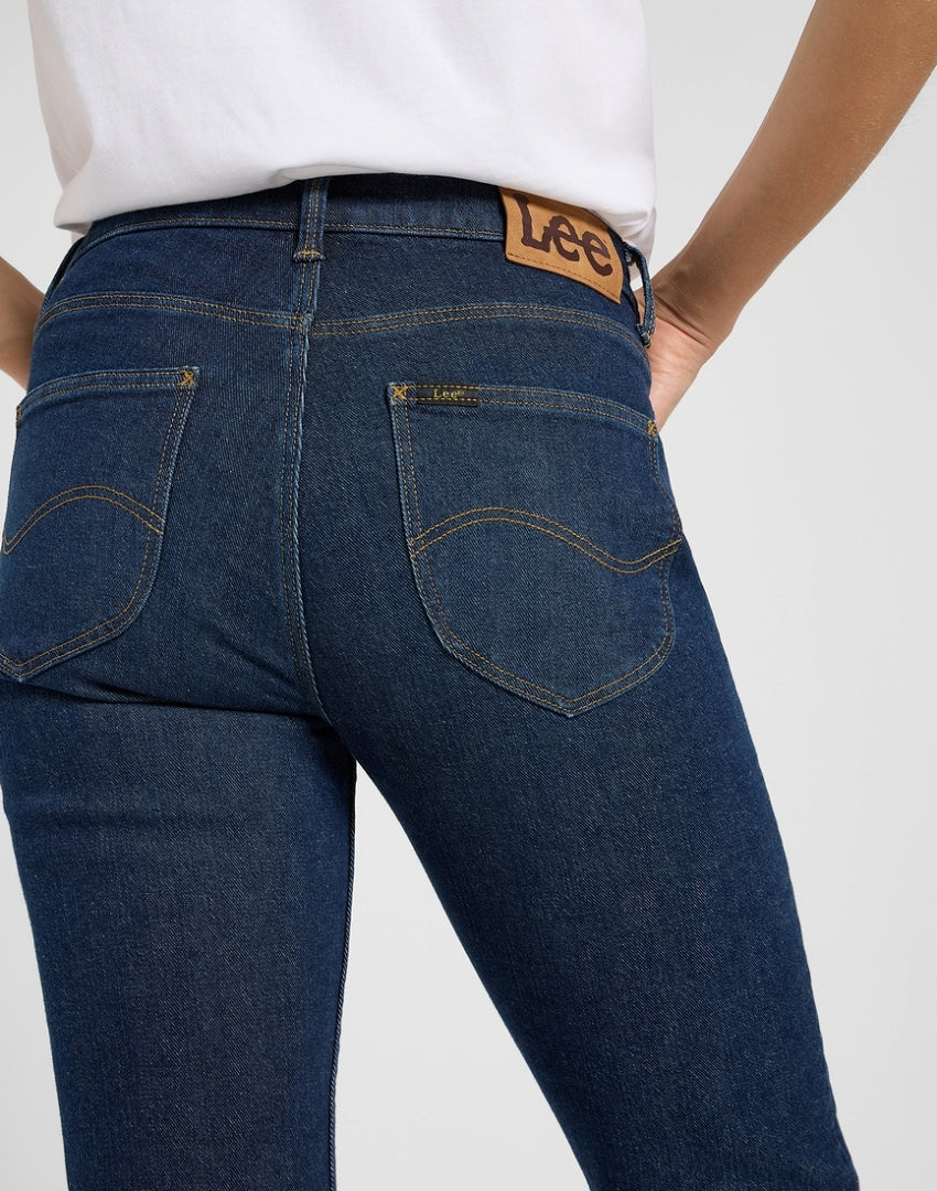 Damskie Spodnie Jeansowe Lee Elly Softened Dark 112373408