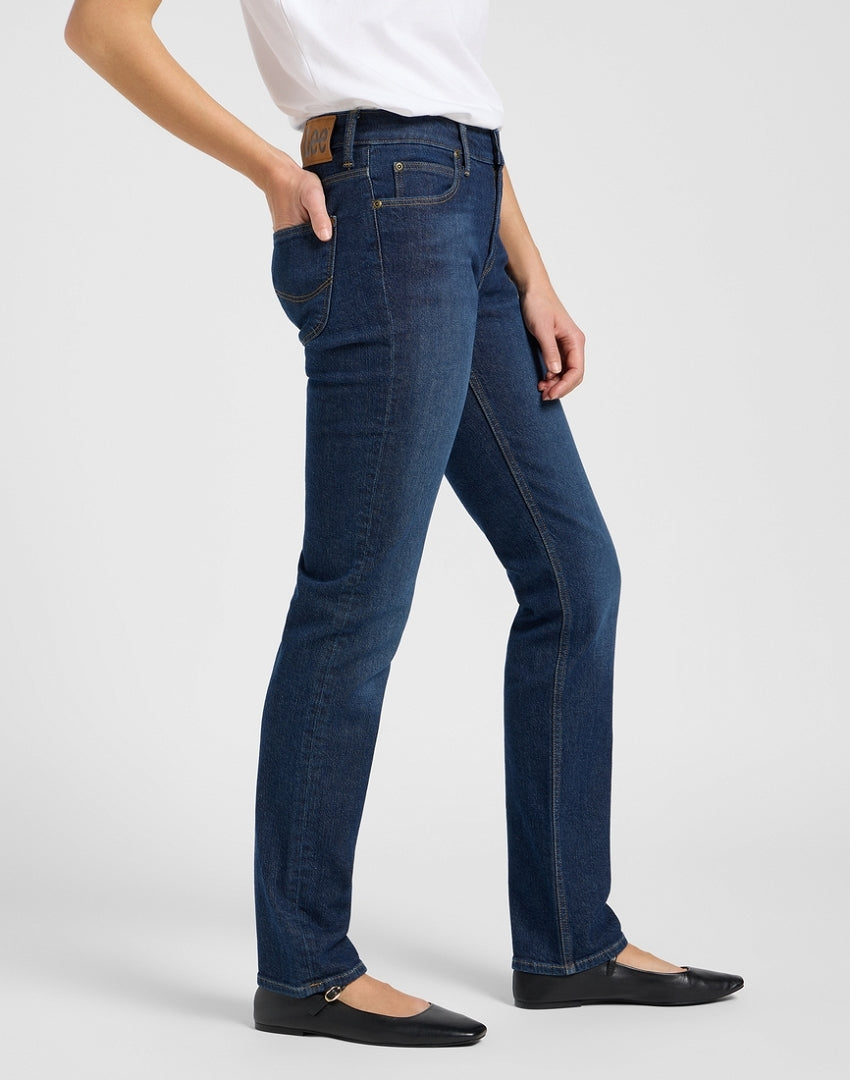 Damskie Spodnie Jeansowe Lee Elly Softened Dark 112373408