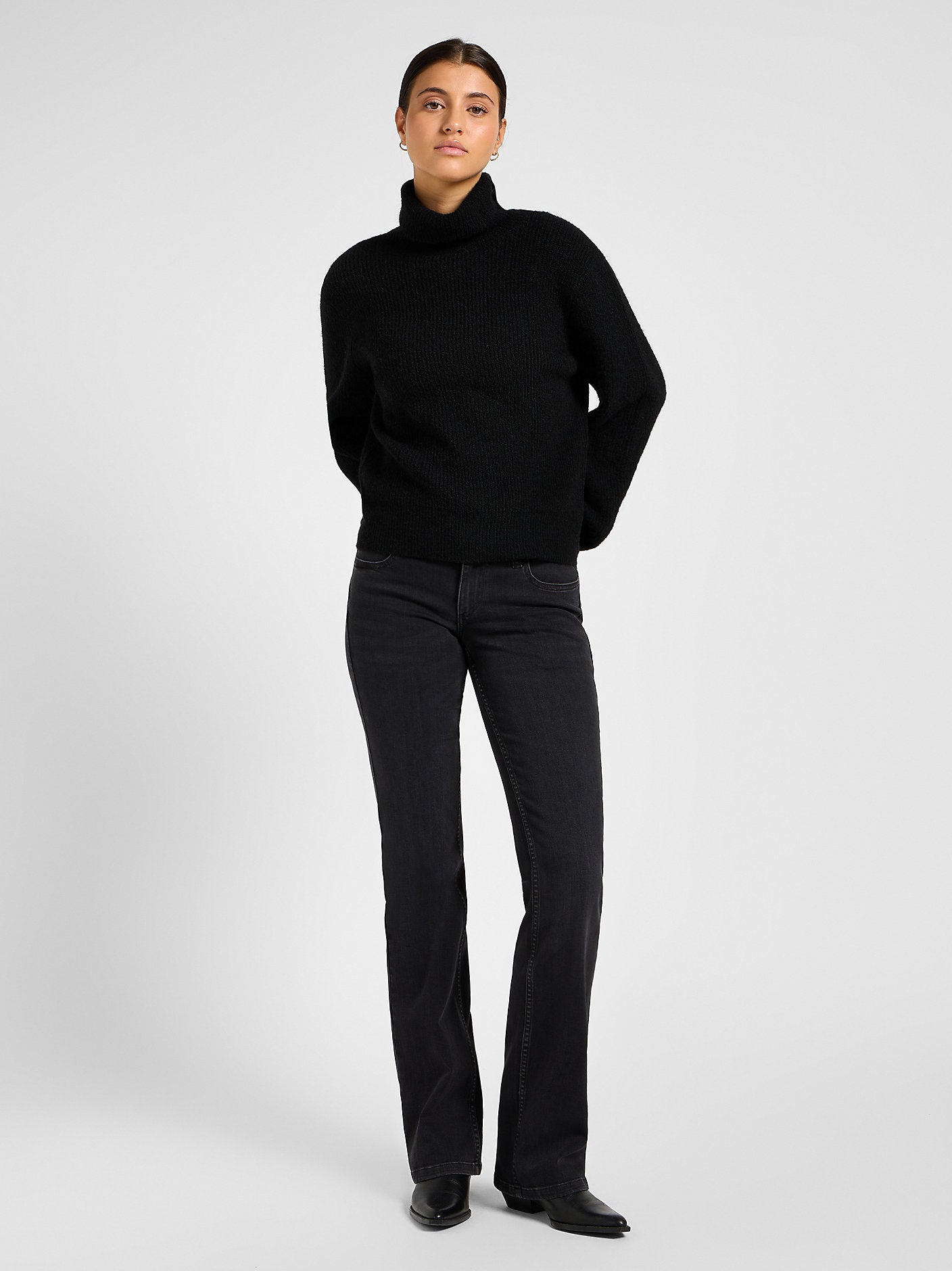 Damskie Spodnie Lee Jessica True To Black C 112355548