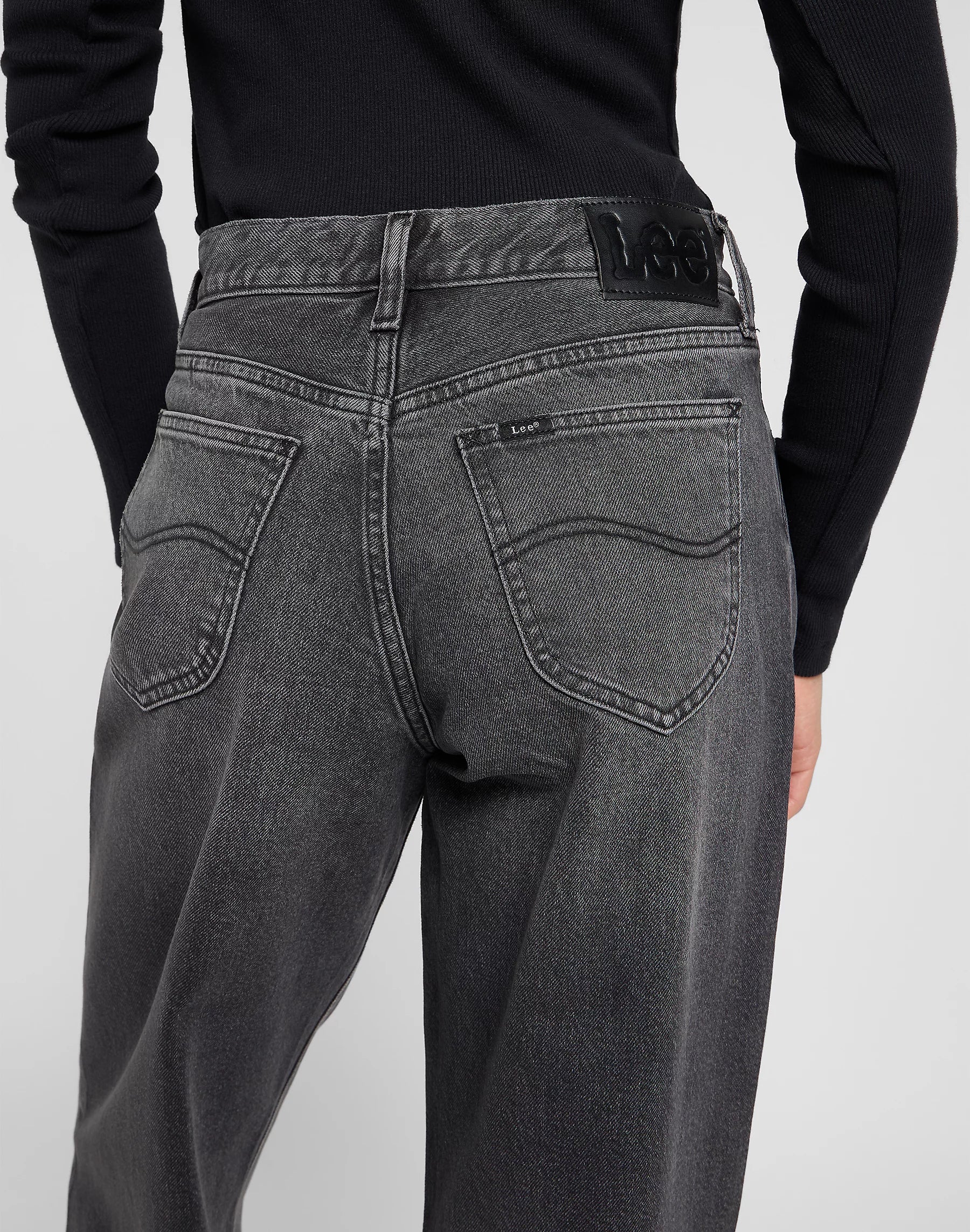 Damskie Spodnie Lee Low Slung Slouch Charred Black 112371088