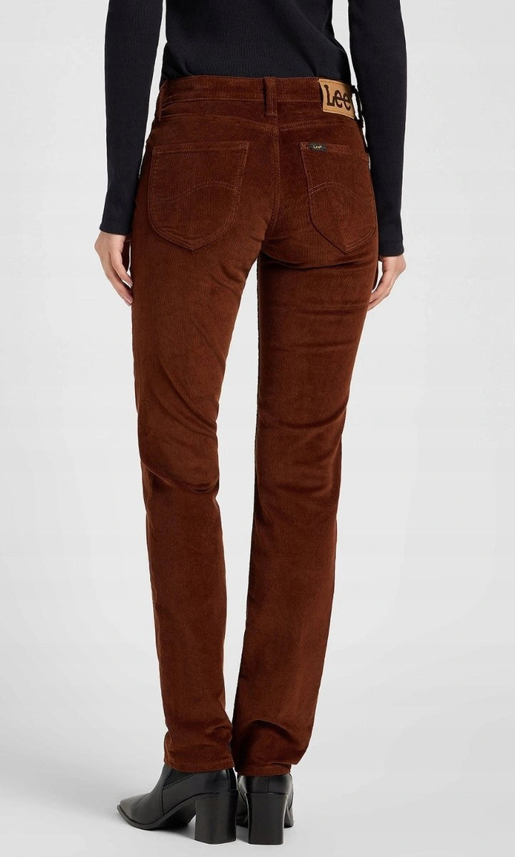DAMSKIE SPODNIE LEE MARION LUXE BROWN 112370914