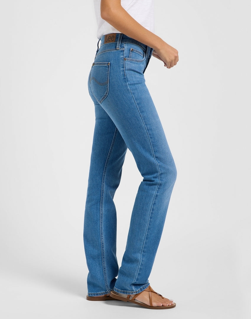 Damskie Spodnie Lee Marion Straight Dark Currents 112365929