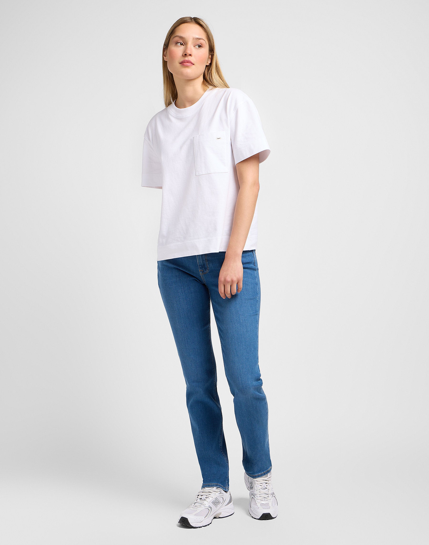 DAMSKIE SPODNIE LEE MARION STRAIGHT MID ADA 112143779