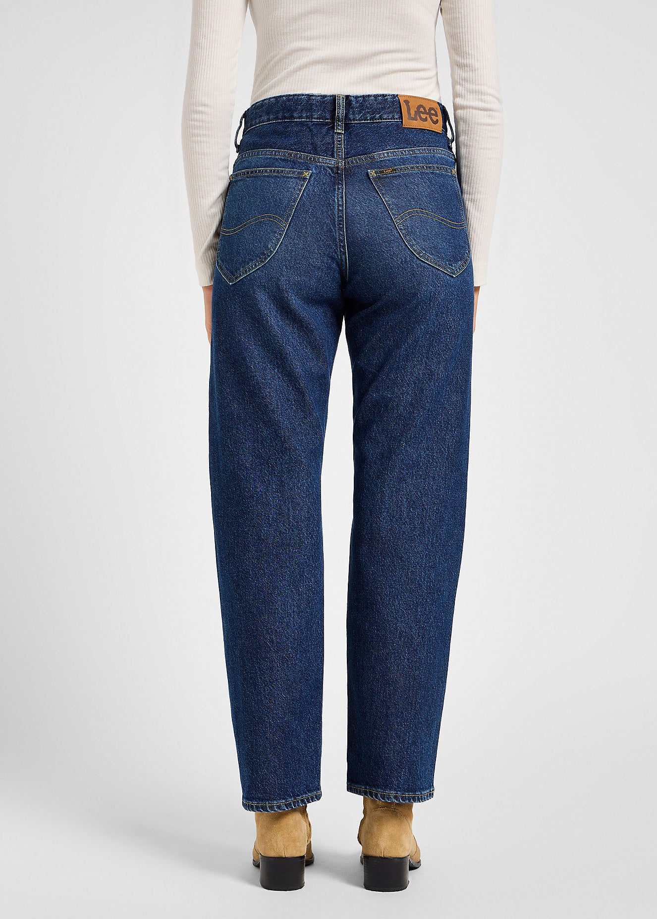 Damskie Spodnie Lee Rider Classic Blue Electricity 112346335