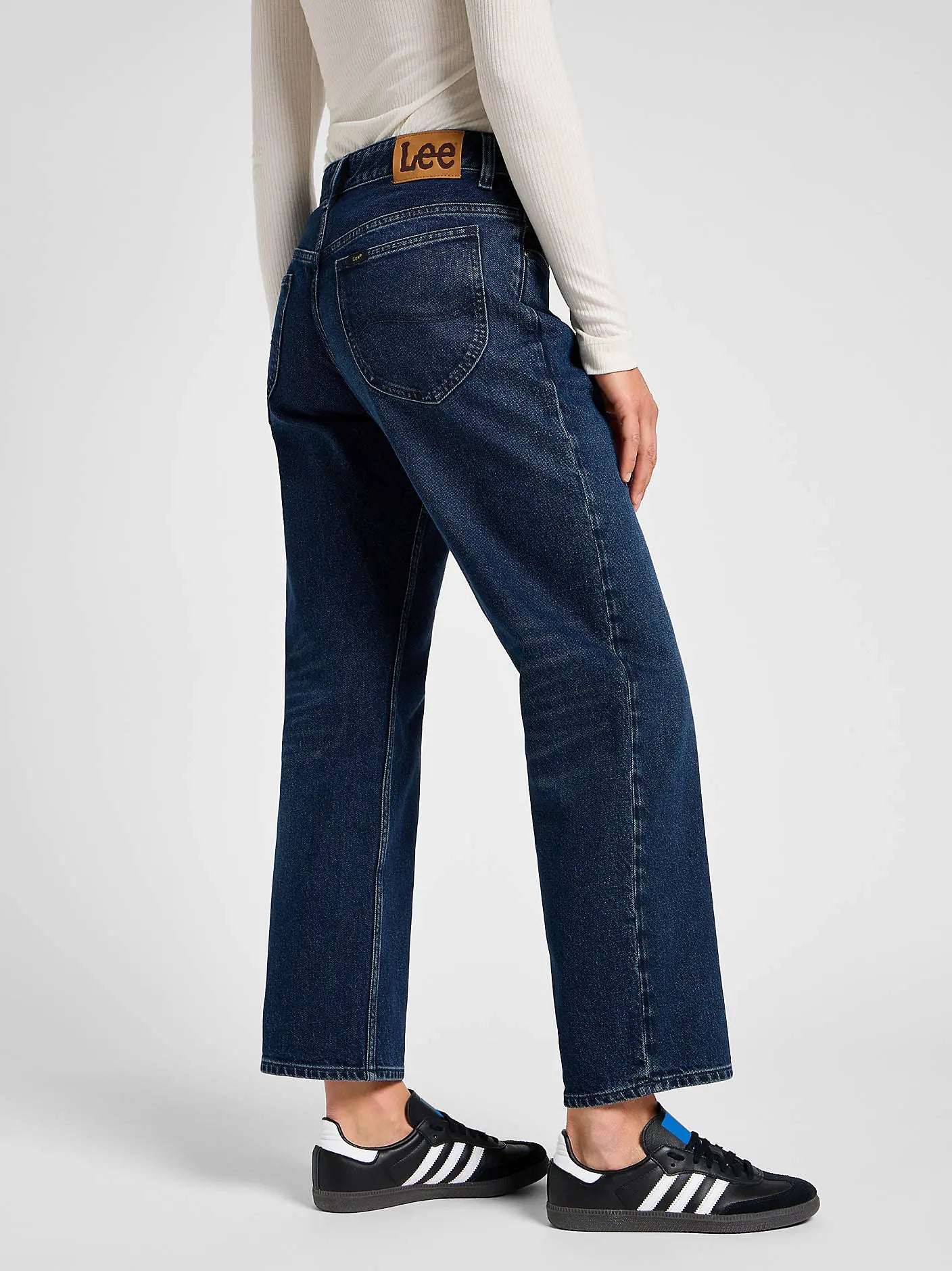 Damskie Spodnie Lee Rider Classic Dark Indigo 112355271