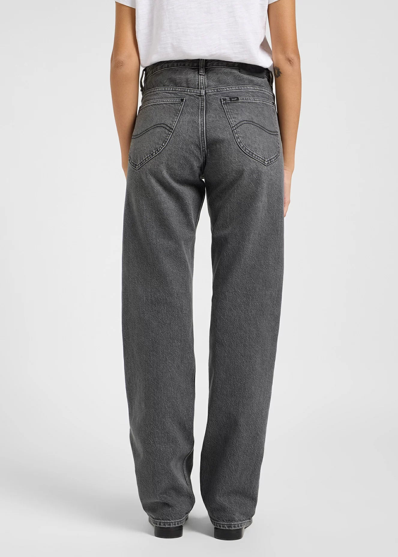 Damskie Spodnie Lee Rider Classic Duck Grey 112363808