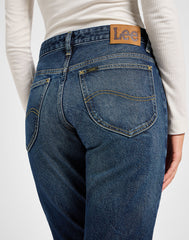 Damskie Spodnie Jeansowe Lee Rider Jeans Hyper Dark 112355235