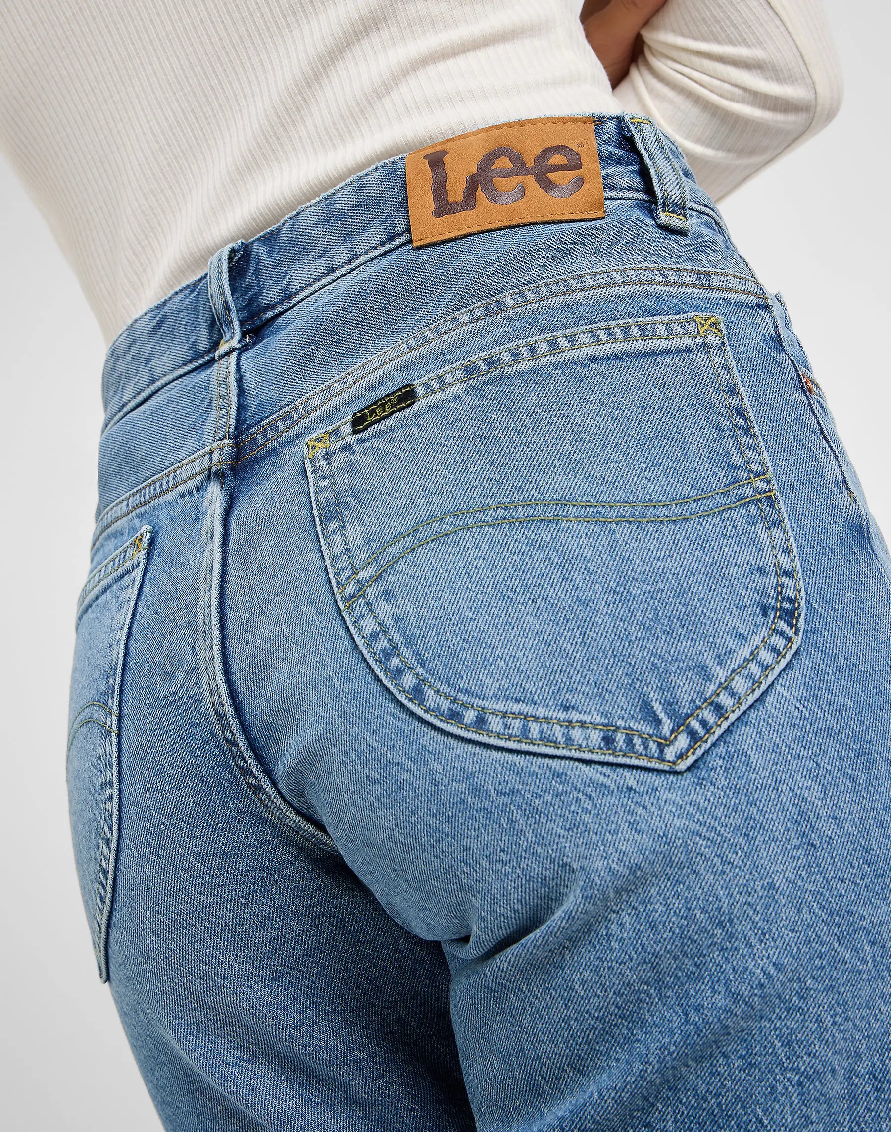 Damskie Spodnie Lee Rider Jeans Modern Mid 112341337