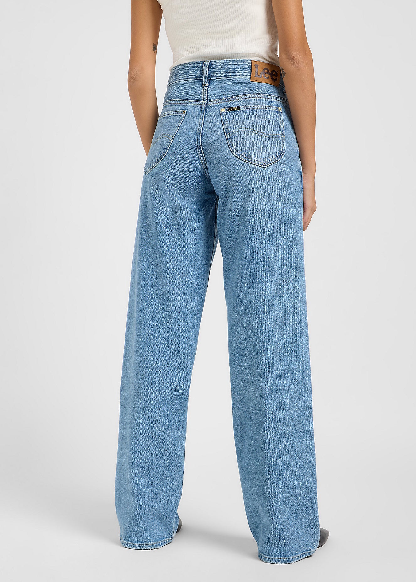 DAMSKIE SPODNIE LEE RIDER LOOSE BLUE KOI 112365089