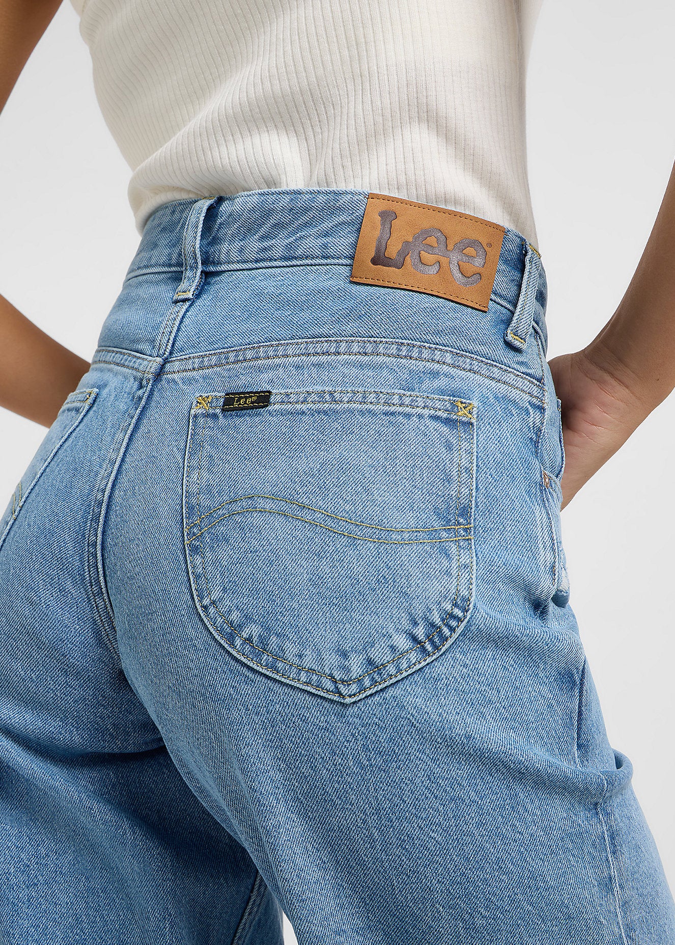 DAMSKIE SPODNIE LEE RIDER LOOSE BLUE KOI 112365089