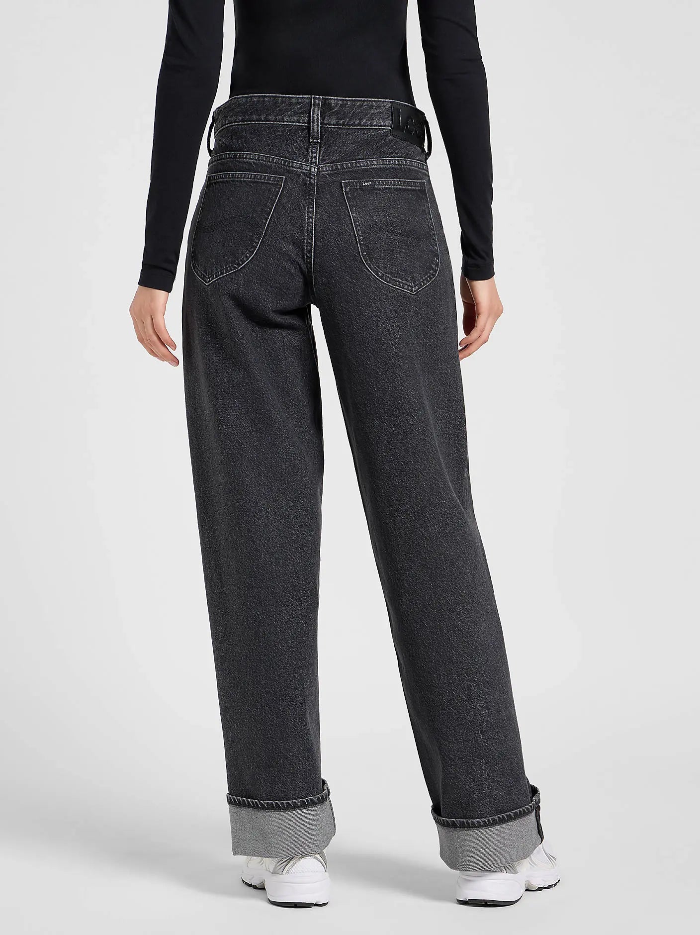 Damskie Spodnie Jeansowe Lee Rider Loose Bygone Era 112370947