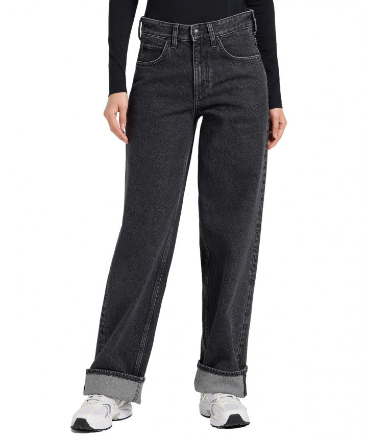 Damskie Spodnie Jeansowe Lee Rider Loose Bygone Era 112370947