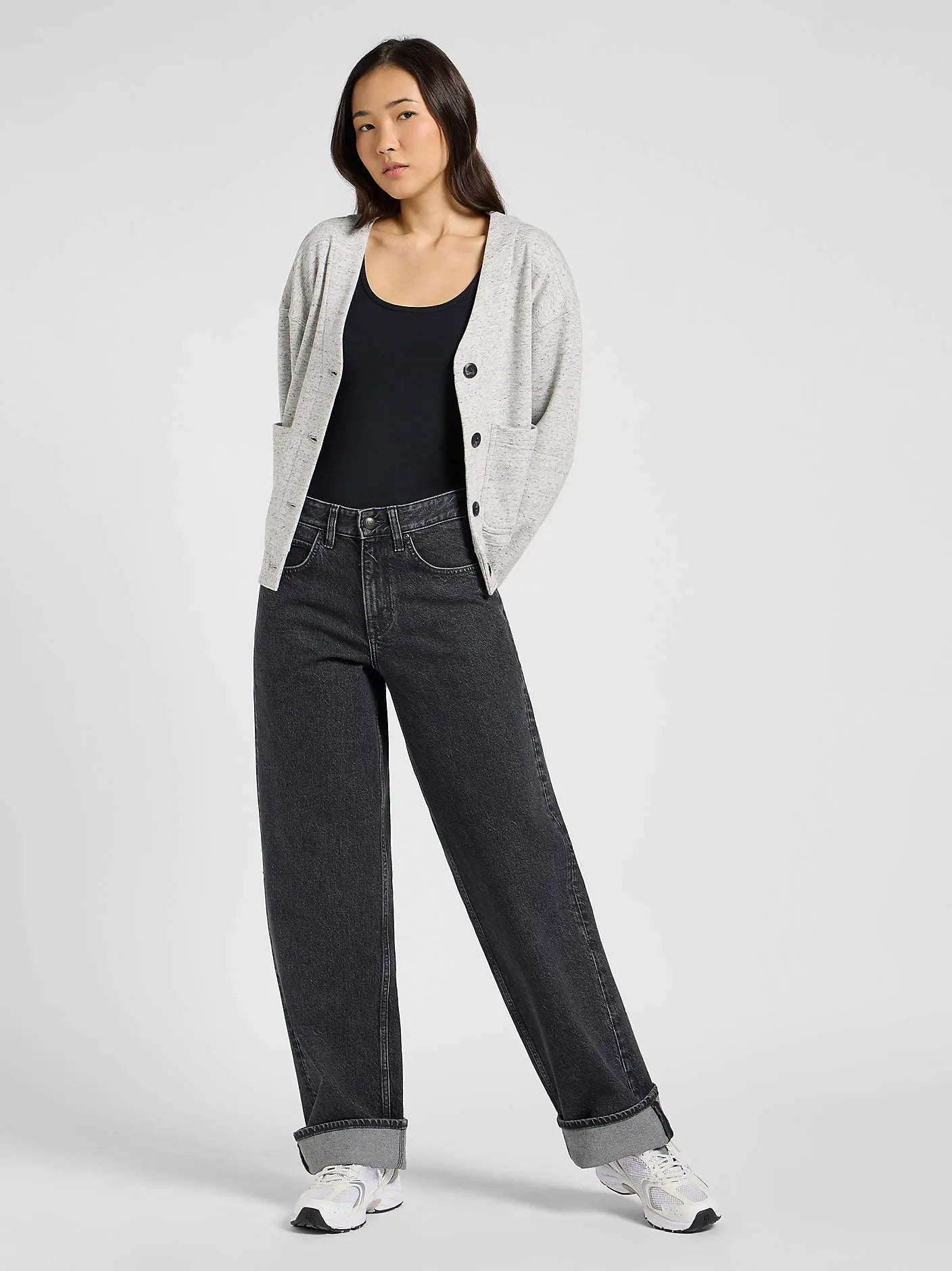 Damskie Spodnie Jeansowe Lee Rider Loose Bygone Era 112370947