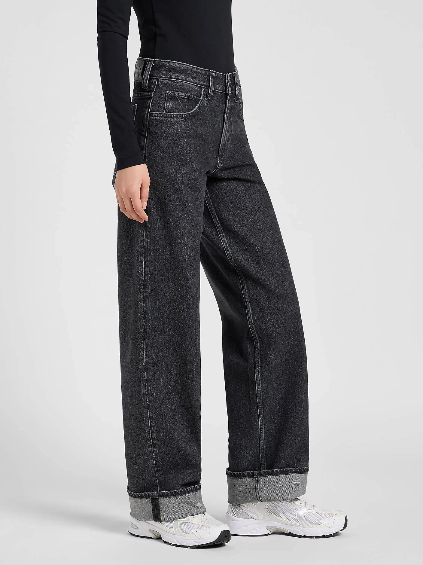 Damskie Spodnie Jeansowe Lee Rider Loose Bygone Era 112370947