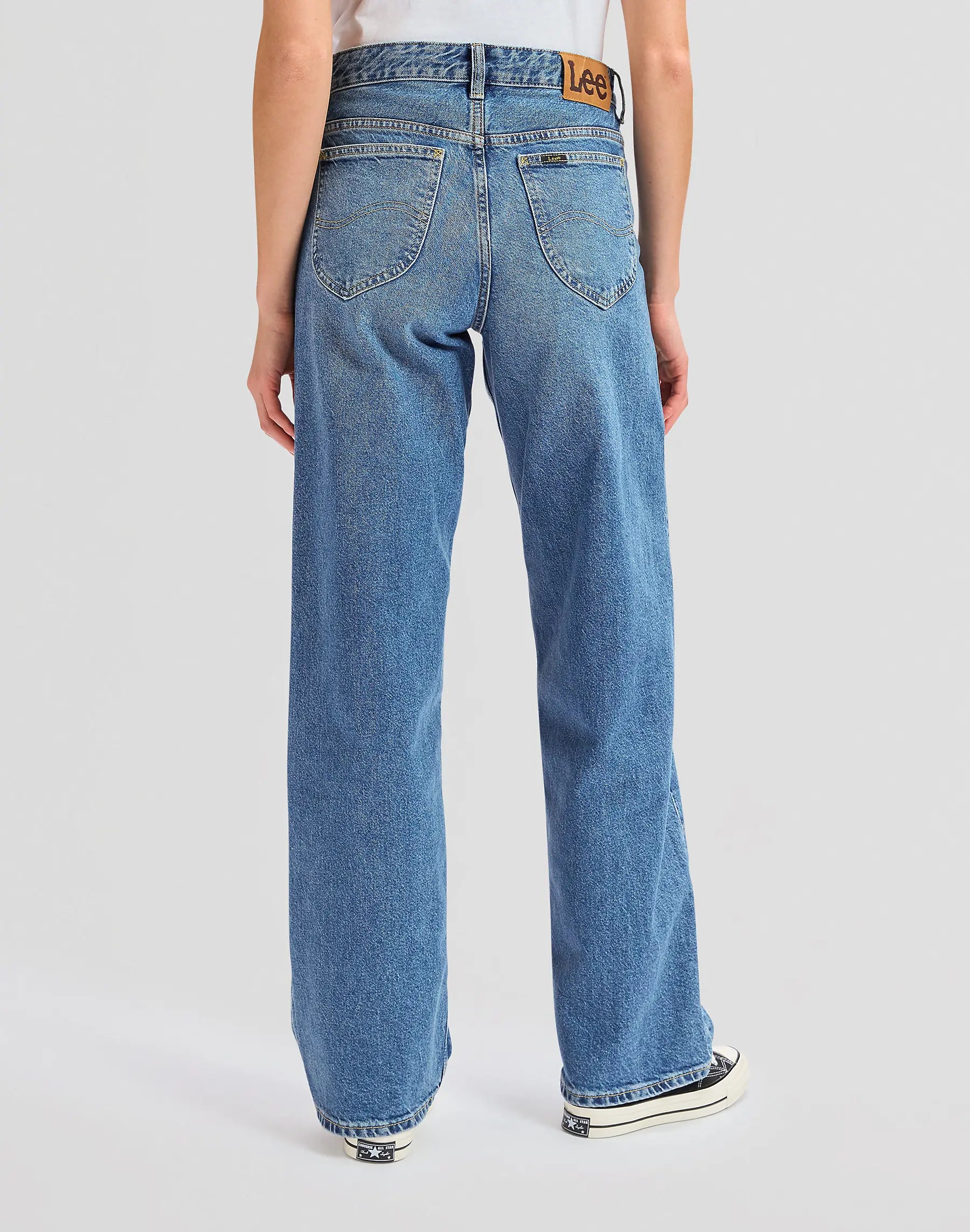 Damskie Spodnie Lee Rider Loose Modern Mid 112355132
