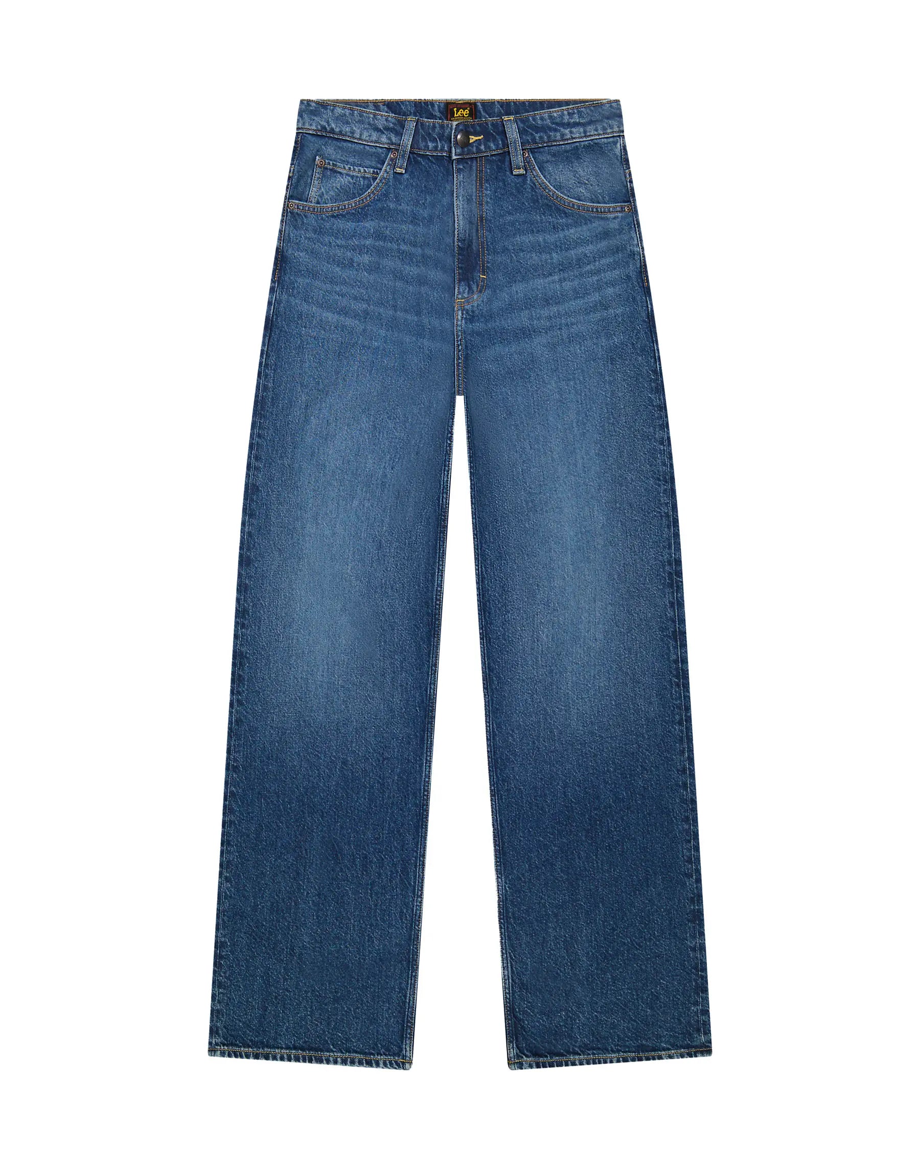 Damskie Spodnie Lee Rider Loose Navy Cast 112378933