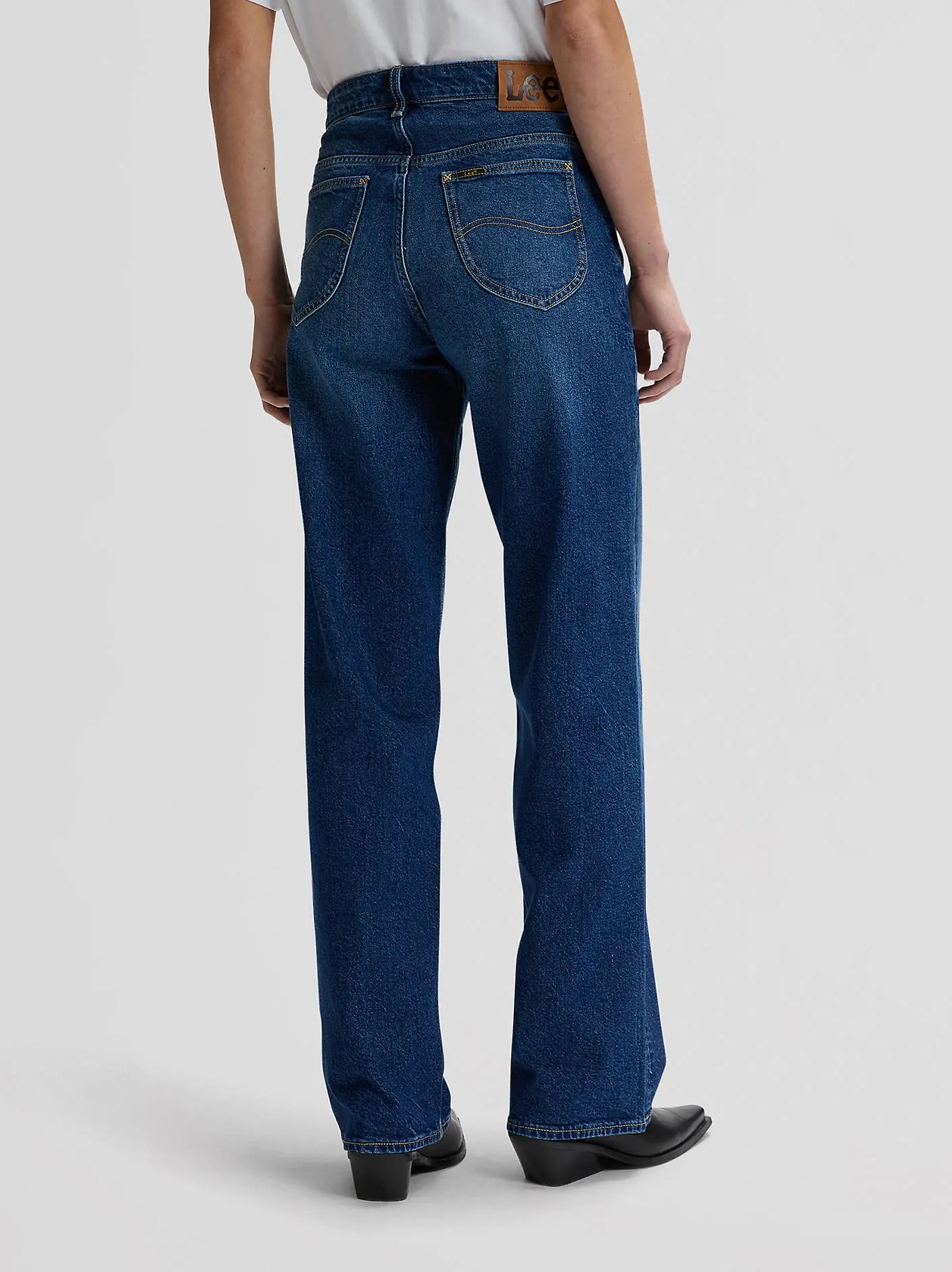 Damskie Spodnie Lee Rider Loose Navy Cast 112378933