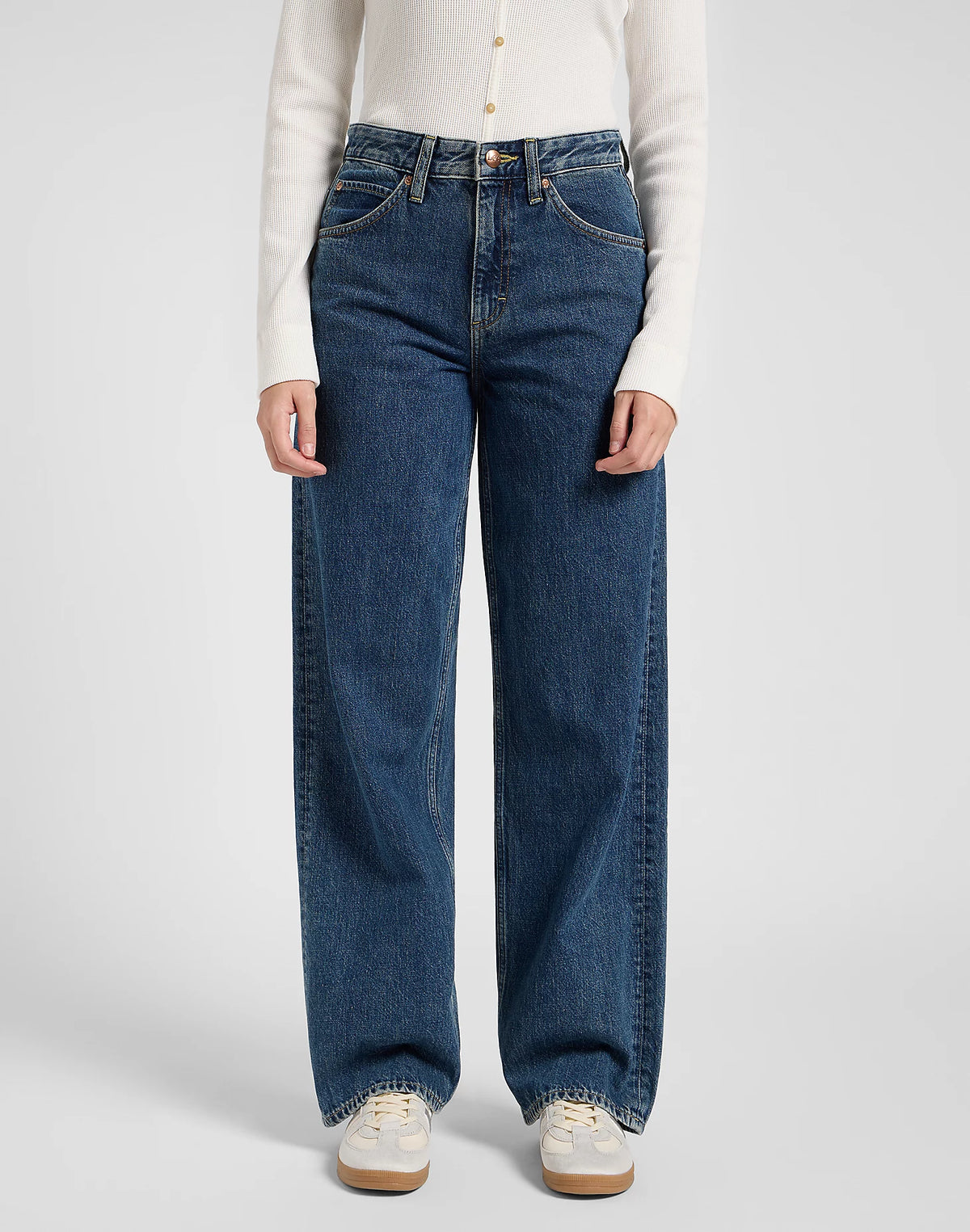 Damskie Spodnie Lee Rider Loose Sharp Point 112370843