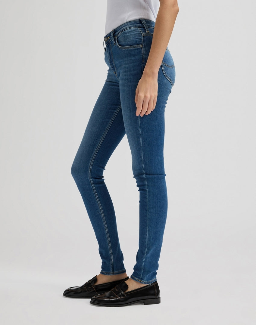 DAMSKIE SPODNIE LEE SCARLETT HIGH BUDDY BLUE 112376763