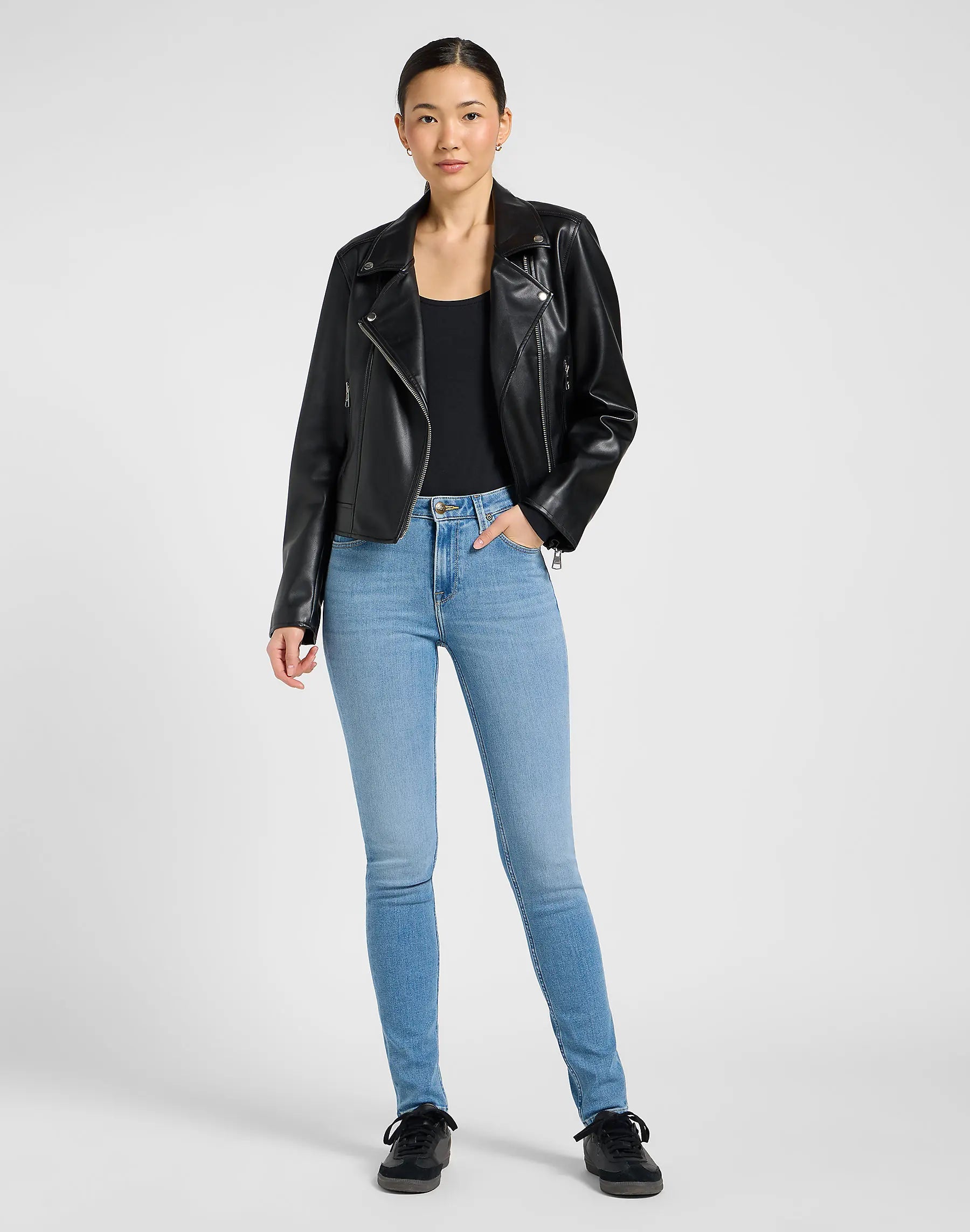 DAMSKIE SPODNIE LEE SCARLETT HIGH FRESH FROST 112370836
