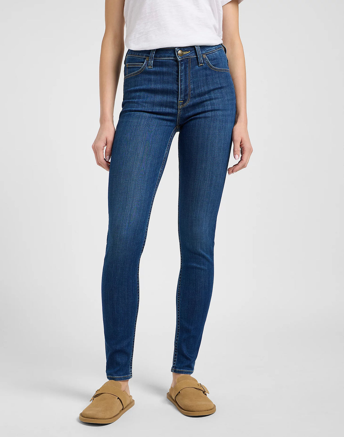 Damskie Spodnie Lee Scarlett High Ivy Wash 112363819